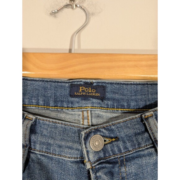 Polo Ralph Lauren Jeans Men Sz 34 The Hampton Relaxed Straight Blue Denim Pants - Picture 4 of 9